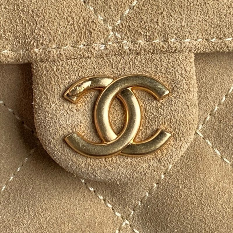 CC 25C Hobo Bag 40cm Beige Suede