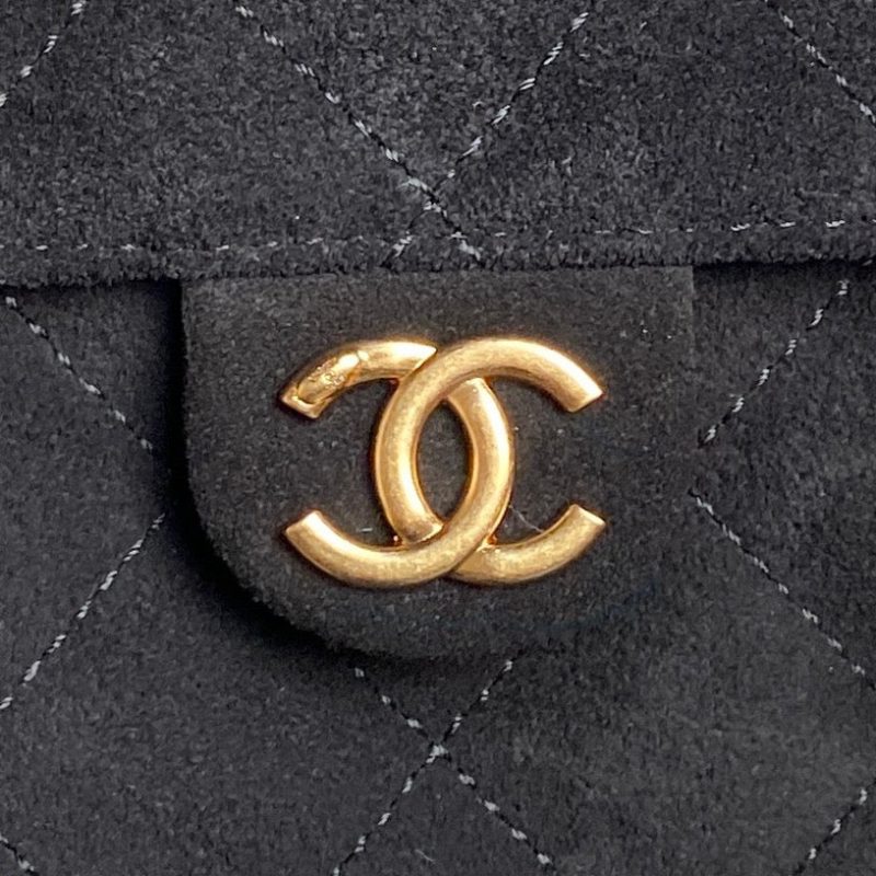 CC 25C Hobo Bag 40cm Black Suede