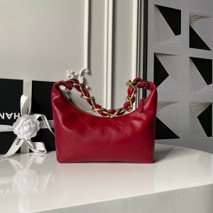 img_70762a6f_20251023_i1761155332353_4820_0_1_jpg CC 2025 Hobo Bag Red Calfskin Gold Hardware 298484