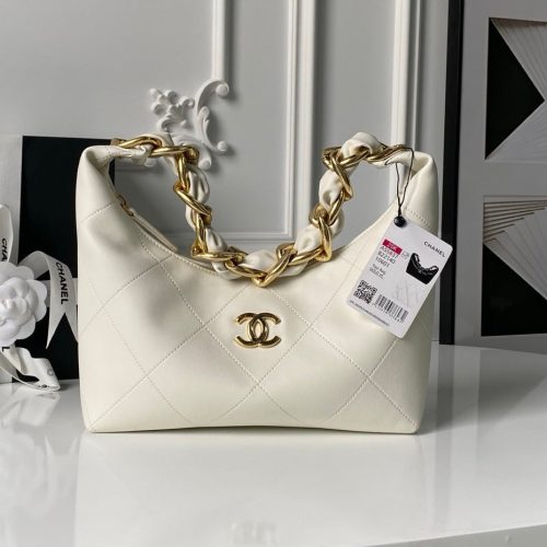 img_70762a6f_20251023_i1761157214926_5517_0_0_jpg CC 2025 Hobo Bag White Calfskin Gold Hardware 298486
