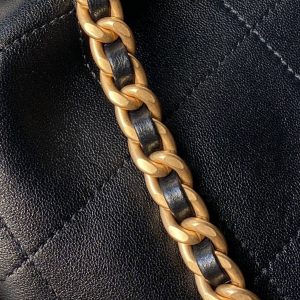 Chanel 2025 Hobo Bag 35cm Black Calfskin 318242