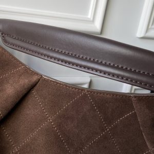 Chanel 2025 Hobo Bag 35cm Brown Suede 318243