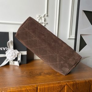 Chanel 2025 Hobo Bag 35cm Brown Suede 318243