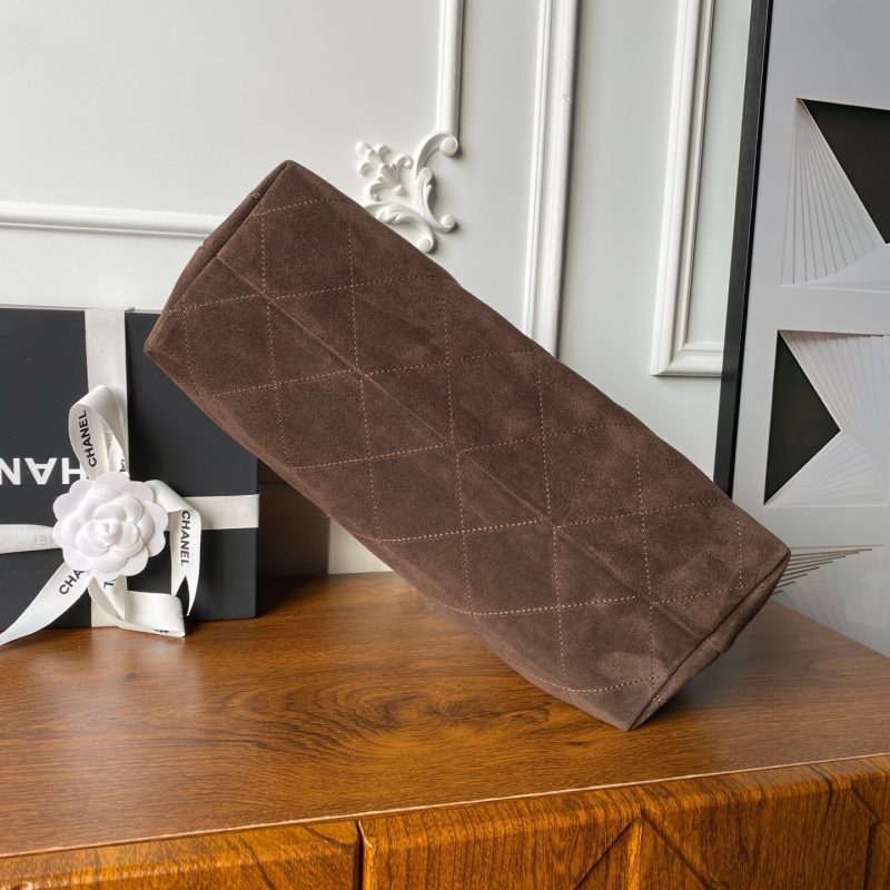 Chanel 2025 Hobo Bag 35cm Brown Suede 318243