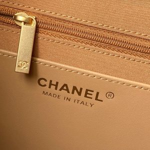 Chanel 2025 Hobo Bag 31cm Tan Suede With Gold Hardware 320287