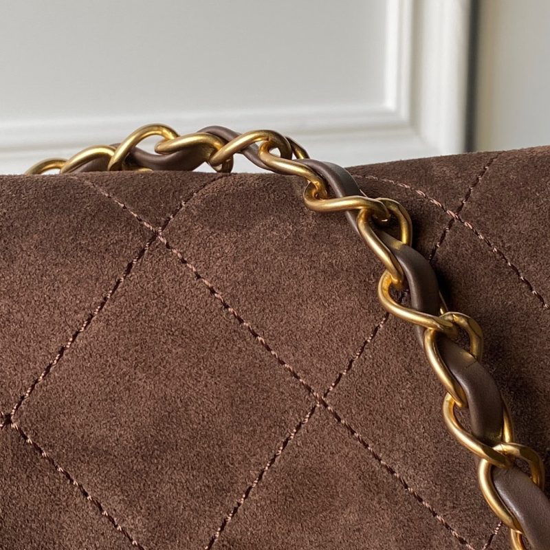 img_70762a6f_20251210_i1765323832350_4293_0_9_jpg Chanel 2025 Messenger Bag 30cm Brown Suede Gold Hardware 321011