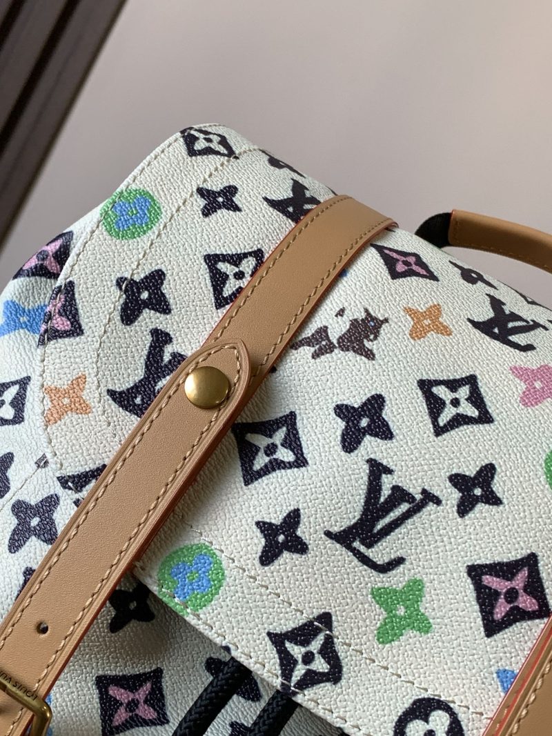 LV Christopher Large Backpack White Monogram Canvas