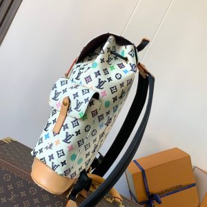 LV Christopher Large Backpack White Monogram Canvas