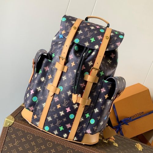 LV Christopher Large Backpack Multicolor Monogram Canvas