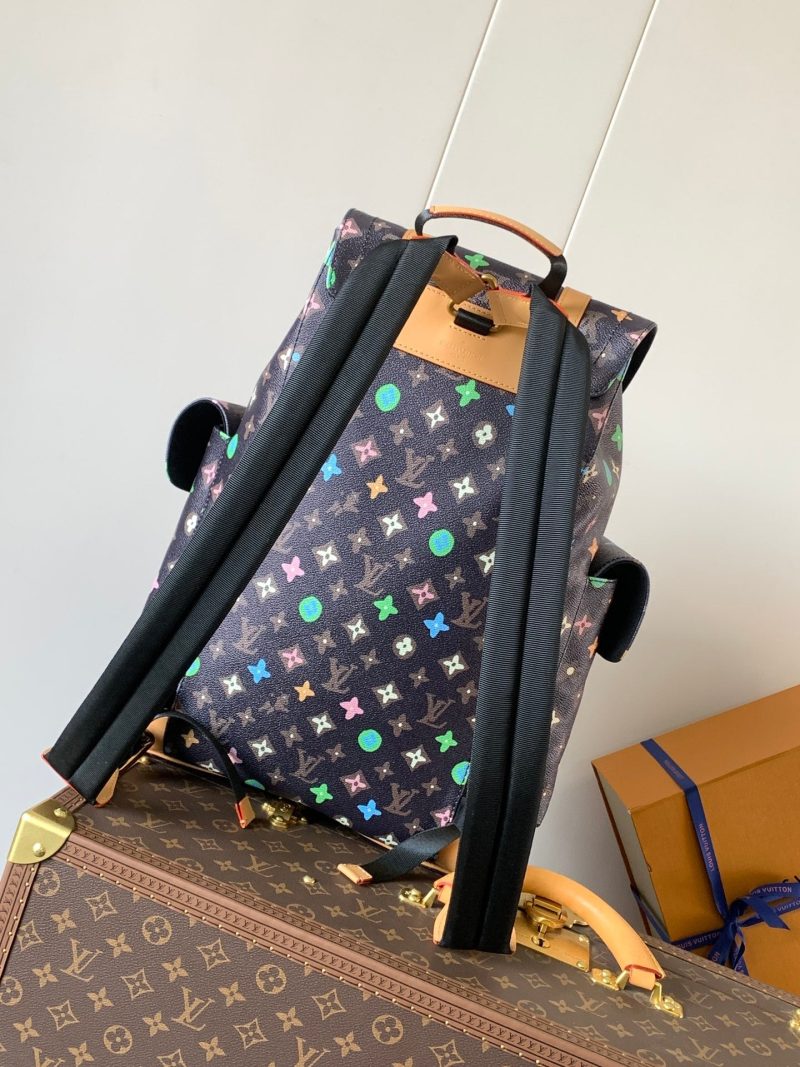 LV Christopher Large Backpack Multicolor Monogram Canvas