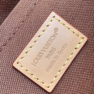 LV Soho Mini Backpack 17cm Brown Beige Monogram Canvas & Cowhide