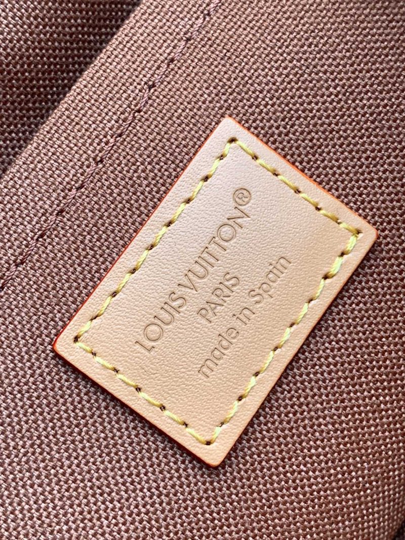 LV Soho Mini Backpack 17cm Brown Beige Monogram Canvas & Cowhide