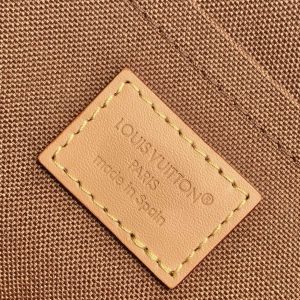 LV Soho MM Backpack 24cm Brown Beige Monogram Canvas & Cowhide