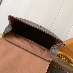 LV Soho MM Backpack 24cm Brown Beige Monogram Canvas & Cowhide