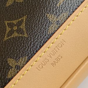 LV Soho MM Backpack 24cm Brown Beige Monogram Canvas & Cowhide