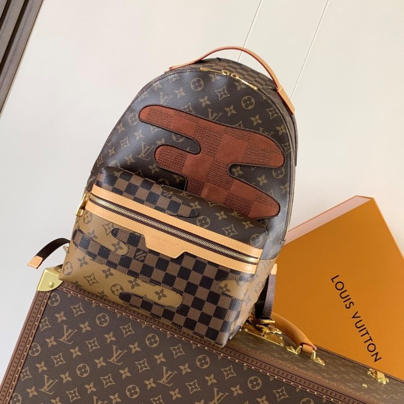 LV Discovery PM Backpack Brown Monogram Landscape Canvas