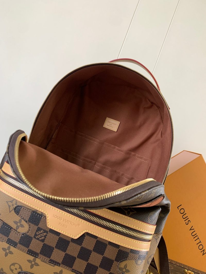 LV Discovery PM Backpack Brown Monogram Landscape Canvas