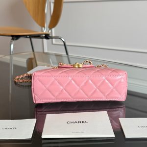 KELLY SHOPPING BAG 19 IN SALMON PINK CALFSKIN GOLD HARDWARE