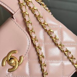 KELLY SHOPPING BAG 19 IN LIGHT PINK CALFSKIN GOLD HARDWARE