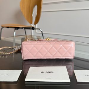 KELLY SHOPPING BAG 19 IN LIGHT PINK CALFSKIN GOLD HARDWARE