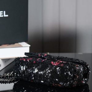 img_8e603200_20240719_i1721393307_3904_5_jpg 24S Flap Bag 20cm Multicolor Sequin Calfskin