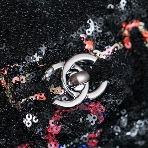 img_8e603200_20240719_i1721393307_611_2_jpg 24S Flap Bag 20cm Multicolor Sequin Calfskin