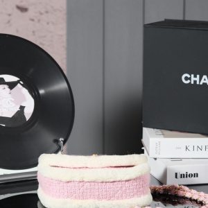 CC 24N Flap Bag 20cm Pink Beige Tweed Sherling