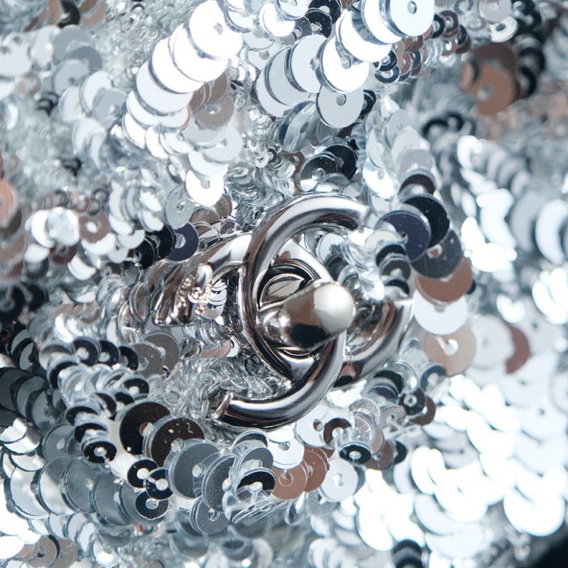 img_8e603200_20241124_i1732454999_7700_5_jpg 25C Flap Bag 21cm Dense Silver Sequin White Calfskin