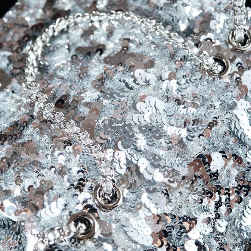 img_8e603200_20241124_i1732454999_9114_1_jpg 25C Flap Bag 21cm Dense Silver Sequin White Calfskin