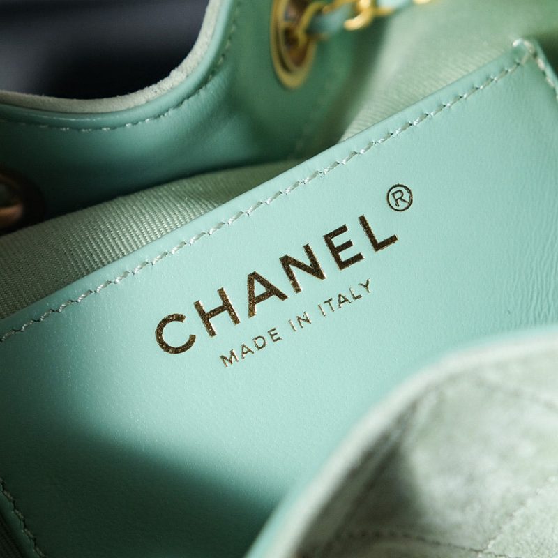 CC 25C Hobo Bag 30cm Light Green Suede