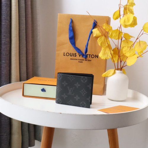 LV M60053 Amerigo Wallet Gray Monogram Canvas 224129