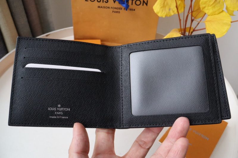 LV M60053 Amerigo Wallet Gray Monogram Canvas 224129