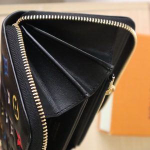 LV × TM Zippy Wallet 19.5cm Multicolor Monogram Embossed Lambskin GHW