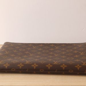 LV Pochette Clés 33cm Brown Monogram Canvas GHW