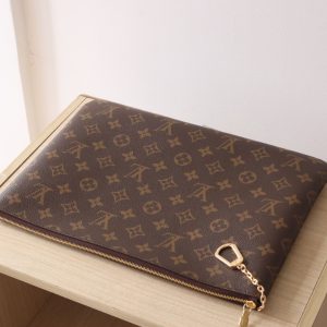 LV Pochette Clés 33cm Brown Monogram Canvas GHW