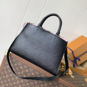 LV Marelle 30cm Tote Bag Black mix White Epi grain leather 241074
