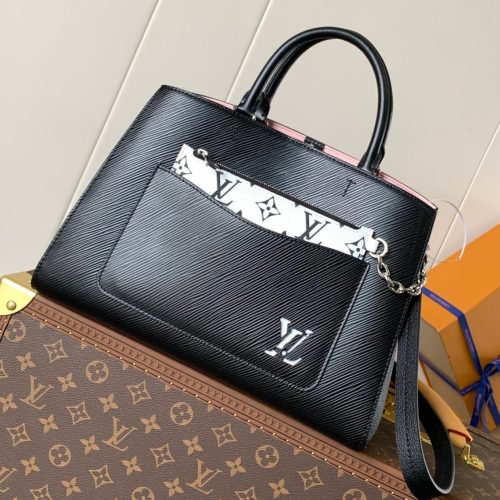 img_a3cc9079_20241114_i1731579525_7803_6.jpg_1 LV Marelle 30cm Tote Bag Black mix White Epi grain leather 241074