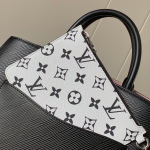 LV Marelle 30cm Tote Bag Black mix White Epi grain leather 241074