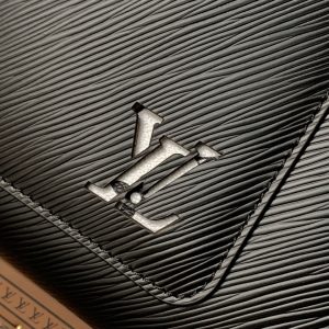 LV Marelle 30cm Tote Bag Black mix White Epi grain leather 241074
