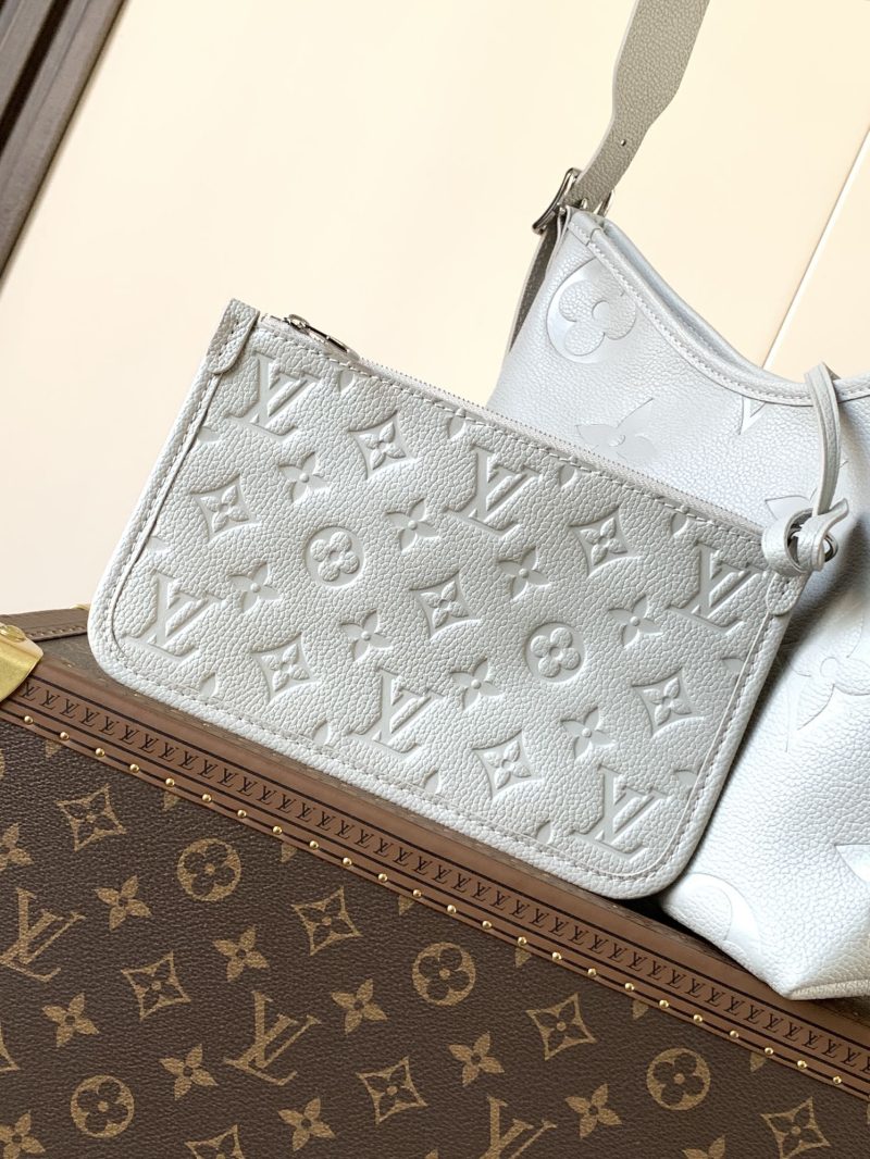 LV Carryall Bag White Monogram Empreinte Leather 251791