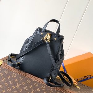 LV Coussin 26cm Backpack Black Gold Leather 252649