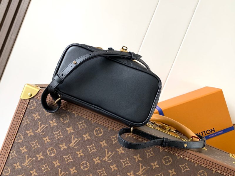 LV Coussin 26cm Backpack Black Gold Leather 252649