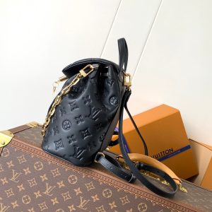 LV Coussin 26cm Backpack Black Gold Leather 252649