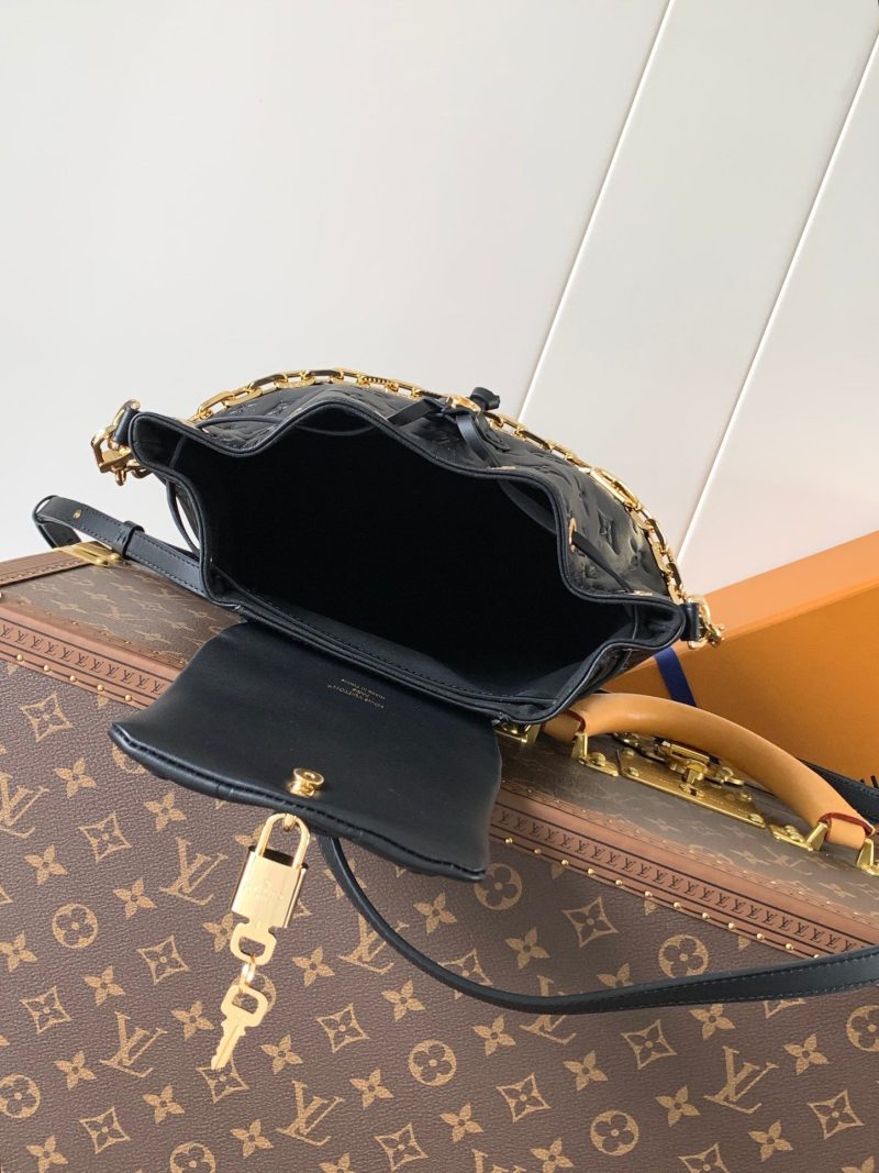 LV Coussin 26cm Backpack Black Gold Leather 252649