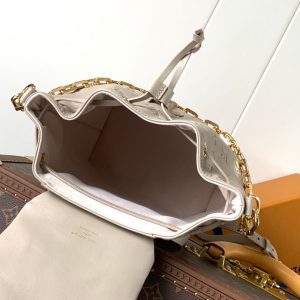 LV Coussin 26cm Backpack Khaki Gold Leather 252651