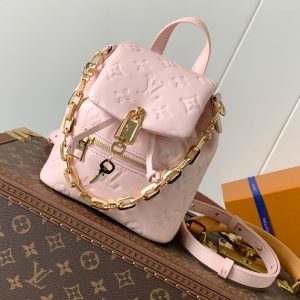 img_a3cc9079_20250408_i1744109699_6187_6_jpg LV Coussin 20cm Backpack Pink Gold Leather 252653