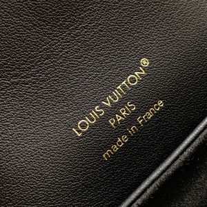 LV Coussin 20cm Backpack Black Gold Leather 252655