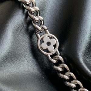 LV Off Duty Backpack 33cm Black Lambskin Sliver HW