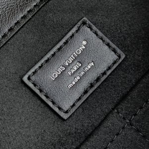 LV Off Duty Backpack 33cm Black Lambskin Sliver HW