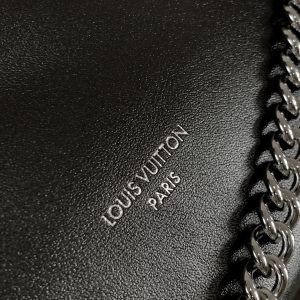 LV Off Duty Backpack 24cm Black Lambskin Sliver HW